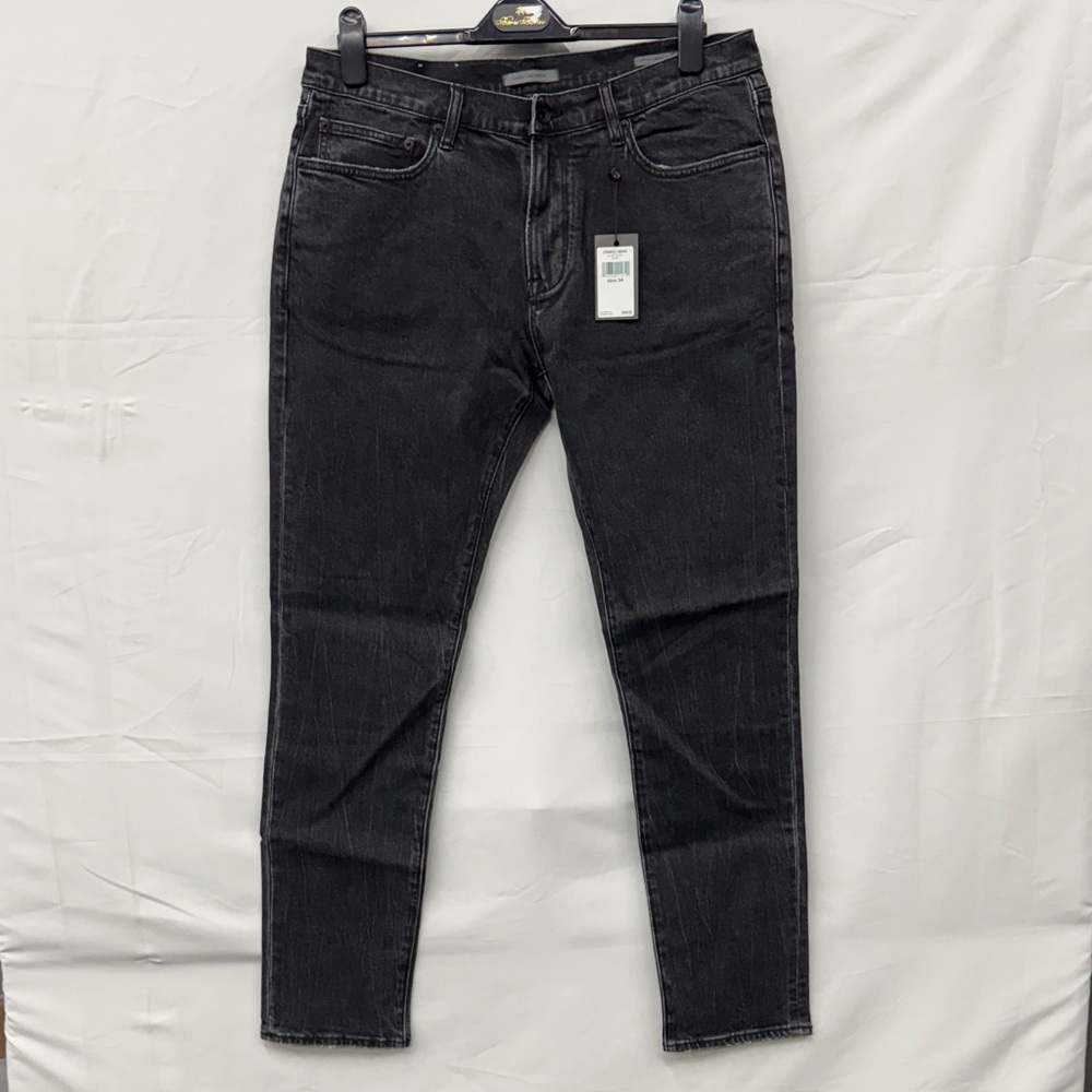 John Varvatos Charcoal Tapered Jeans. (JV028)